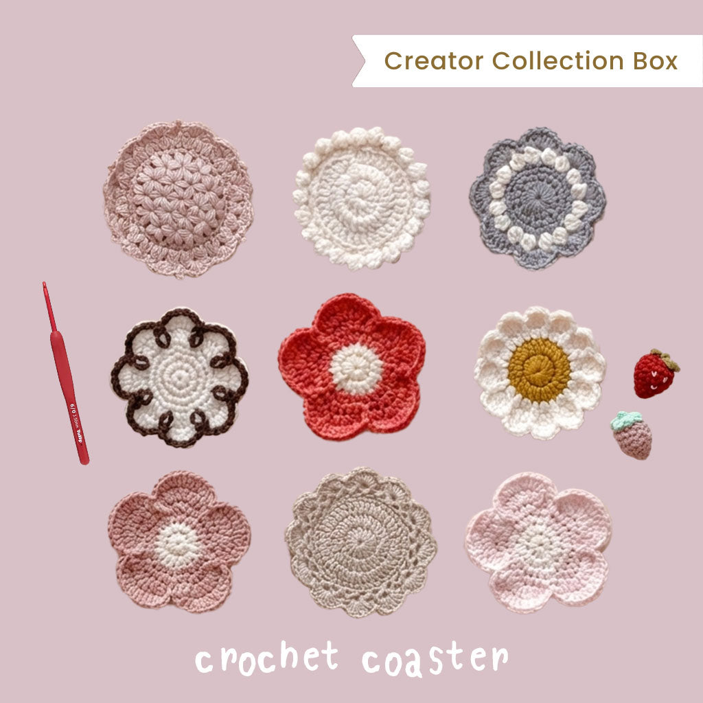 いちごクロッシェ /ふんわり彩るひだまりカラーの小物コレクション＜月