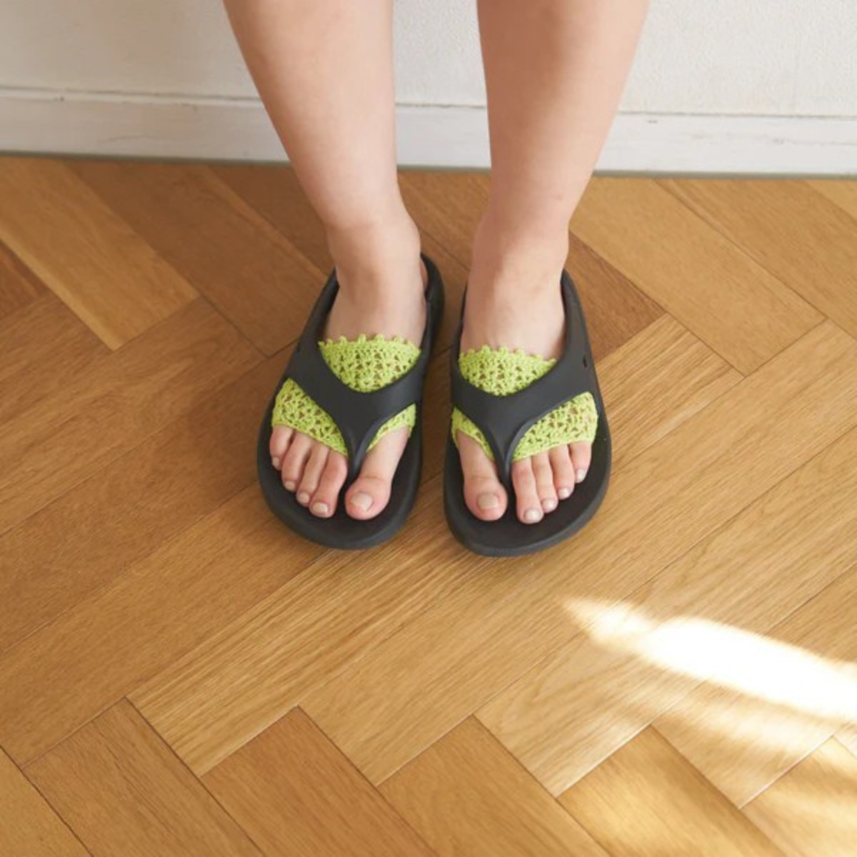 「まっちゃん!!」【新品】melange ゴブラン　猿模様コート クロッシェキット -こねり-模様編みサマーソックス / Sawada