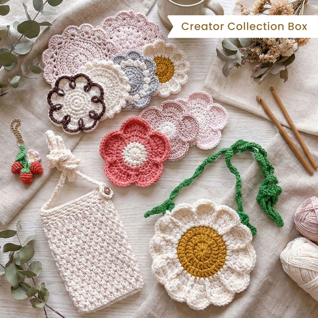 いちごクロッシェ /ふんわり彩るひだまりカラーの小物コレクション＜月