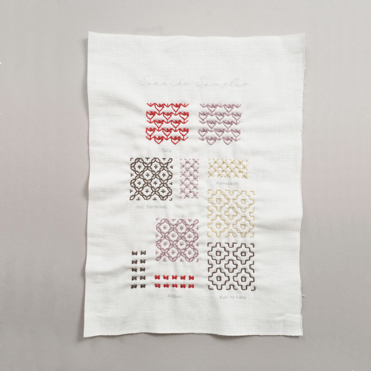 刺し子のファブリックポスター（印刷済み布） – Craftie Home