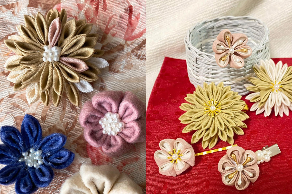 みんなの作品見せて！メンバーの作品をご紹介＜つまみ細工と水引で彩るハレの日小物Box編＞