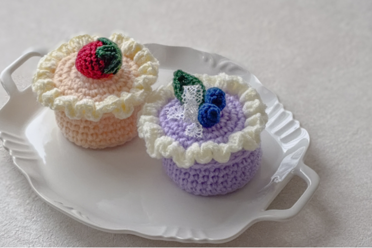 「小さなケーキの小物入れ」の作り方