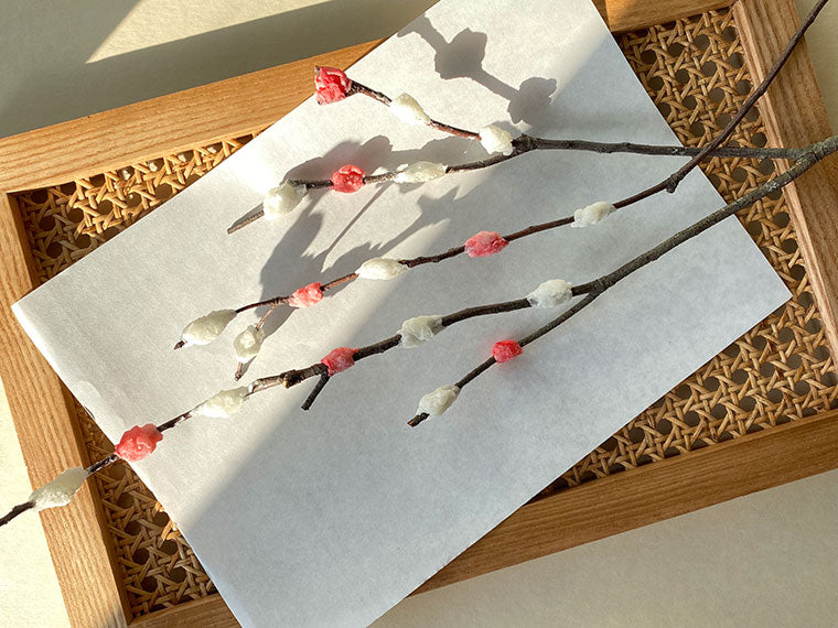 縁起のよいお正月の飾り物「餅花」を手作り