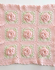 Hiro crochet / 立体お花モチーフのマルチクロス