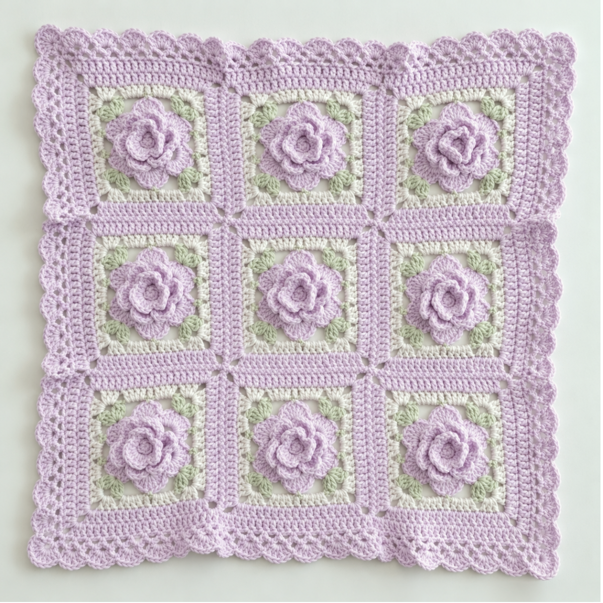 Hiro crochet / 立体お花モチーフのマルチクロス – Craftie Home