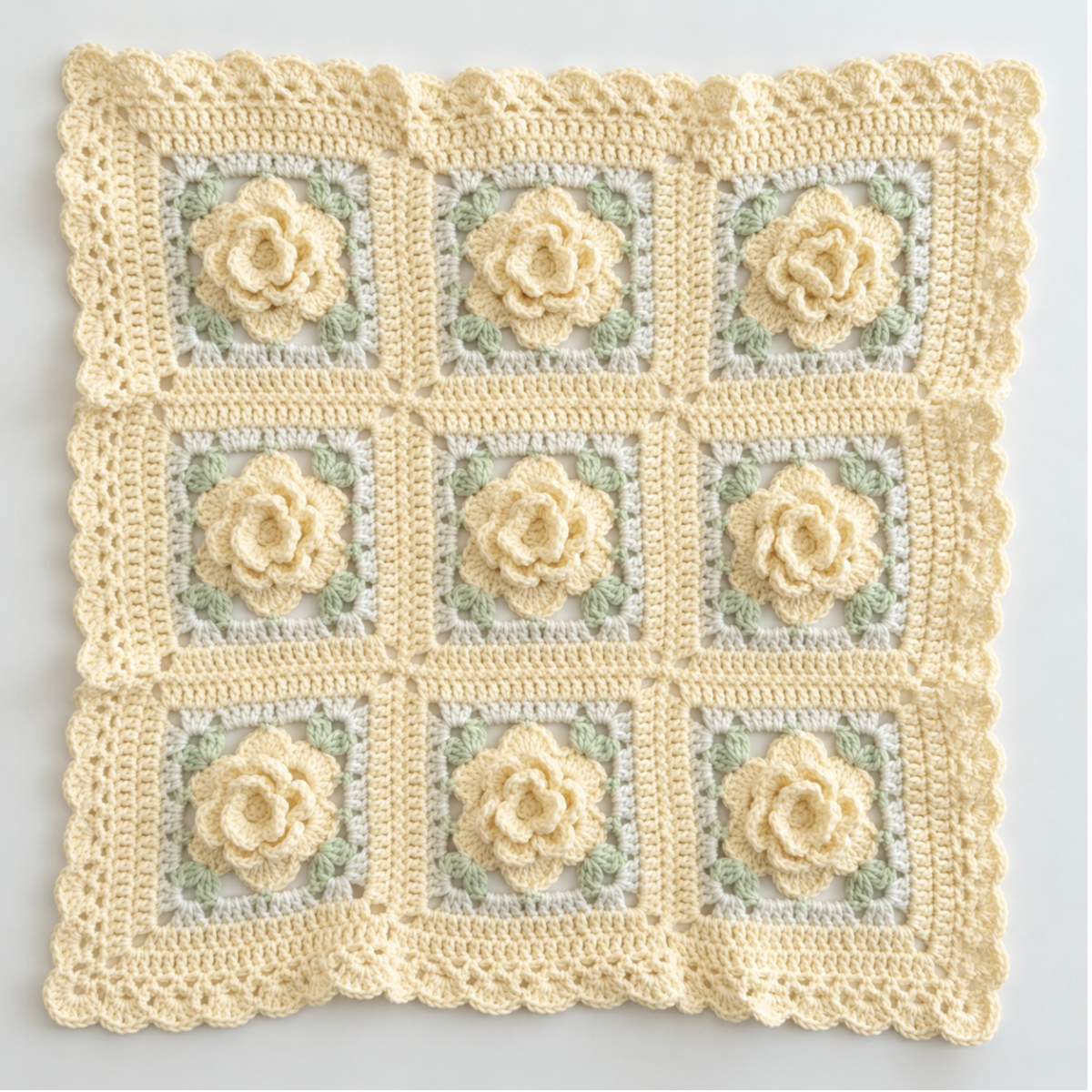 Hiro crochet / 立体お花モチーフのマルチクロス – Craftie Home