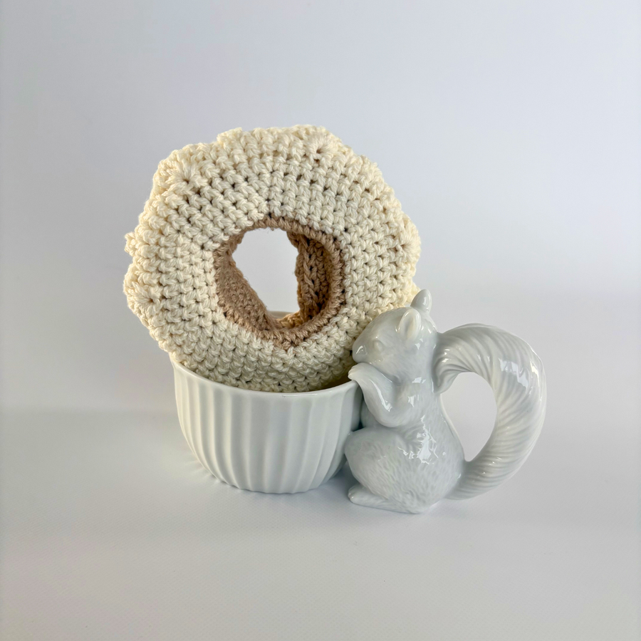 tmkニットルーム 藤田智子 / ドーナツのチャーム型ハンドタオル