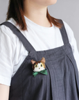 クロッシェキット ビーズ編みの猫ブローチ（三毛猫）/  MIYUKI FACTORY