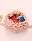 happyknittingmama / ギフトボックスみたいな巾着ポーチ