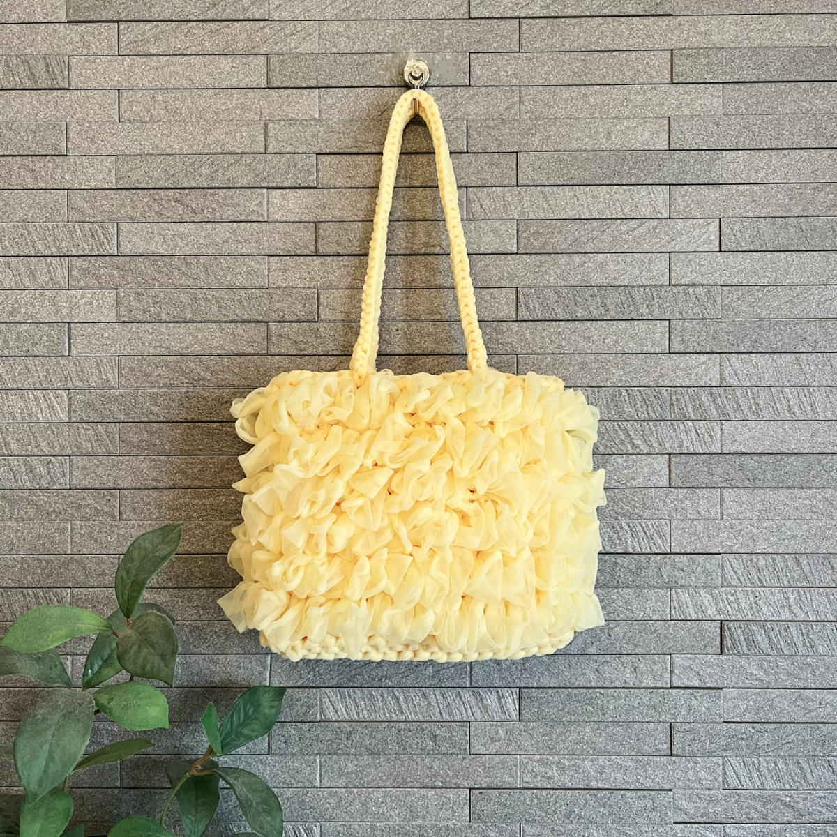 smia / リング編みのチュールトートバッグ
