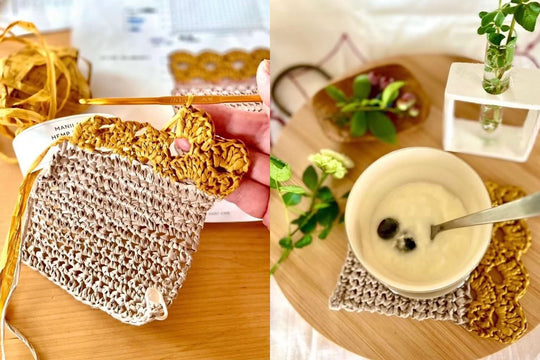 Craftie Home Boxのある暮らし＜2種類のコースターが編めるクロッシェ スターターBox編＞