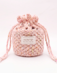 happyknittingmama / ギフトボックスみたいな巾着ポーチ