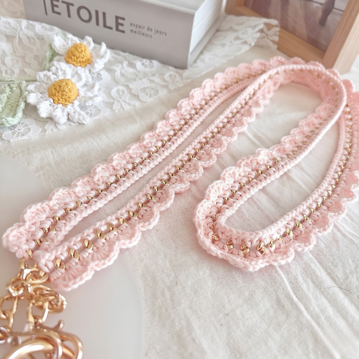 bloom.knit - hatsumi / Lace Bloom ショルダーストラップ
