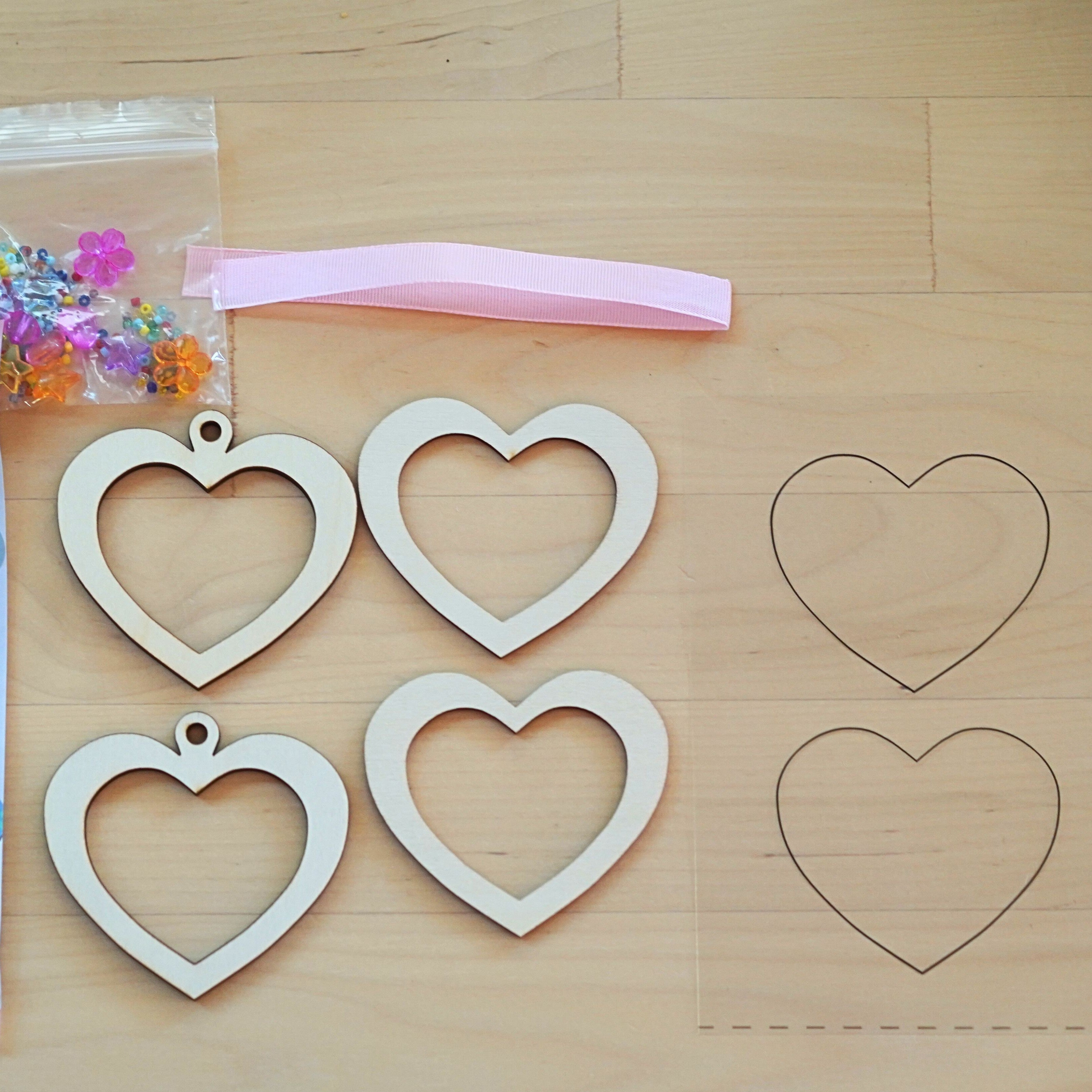 シャカシャカキーホルダー（ハート） – Craftie Home (クラフティホーム)