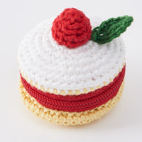 【一点物】手編み　HAND KNIT テディベア　総編み込み　刺繍　希少 刺繍糸で作ったおちびくまです🐻 #ニードルパンチ #ニードル