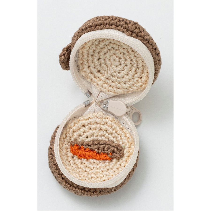 刺しゅう糸で編むちいさな ポーチ (クマ) / COSMO（ルシアン）