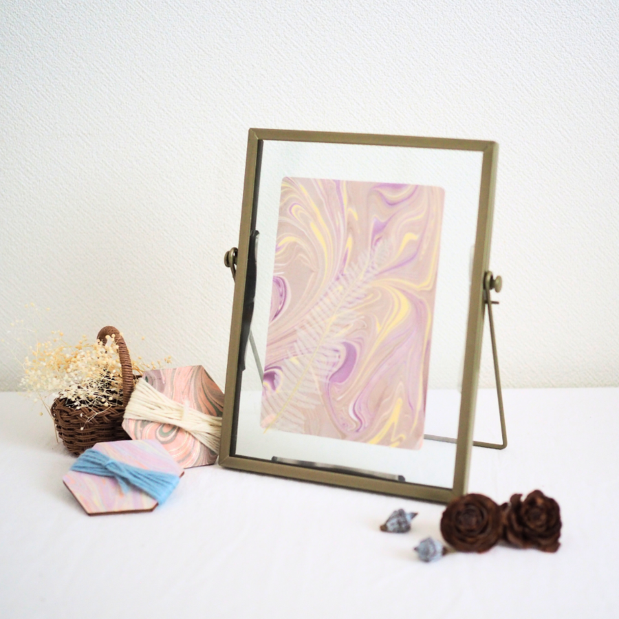 ガラスフォトフレーム（ゴールド）