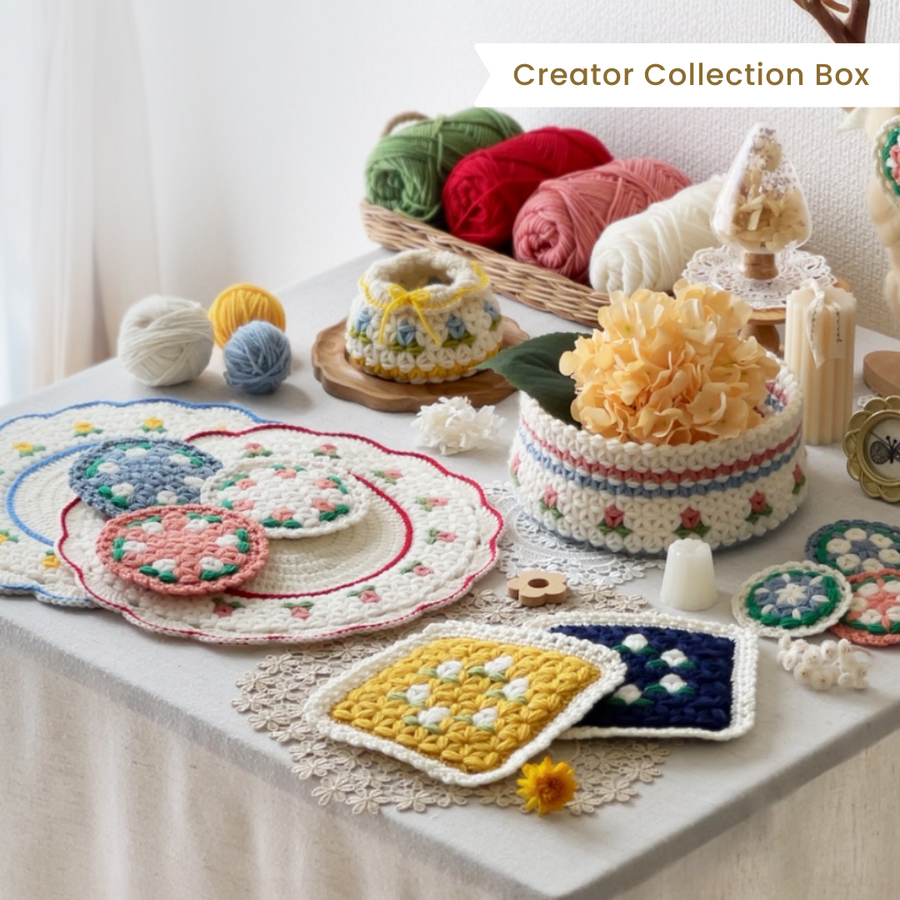 May / リフ編みでつむぐ 小さなお花の手しごと時間＜月1回全5回＞ 【送料無料】