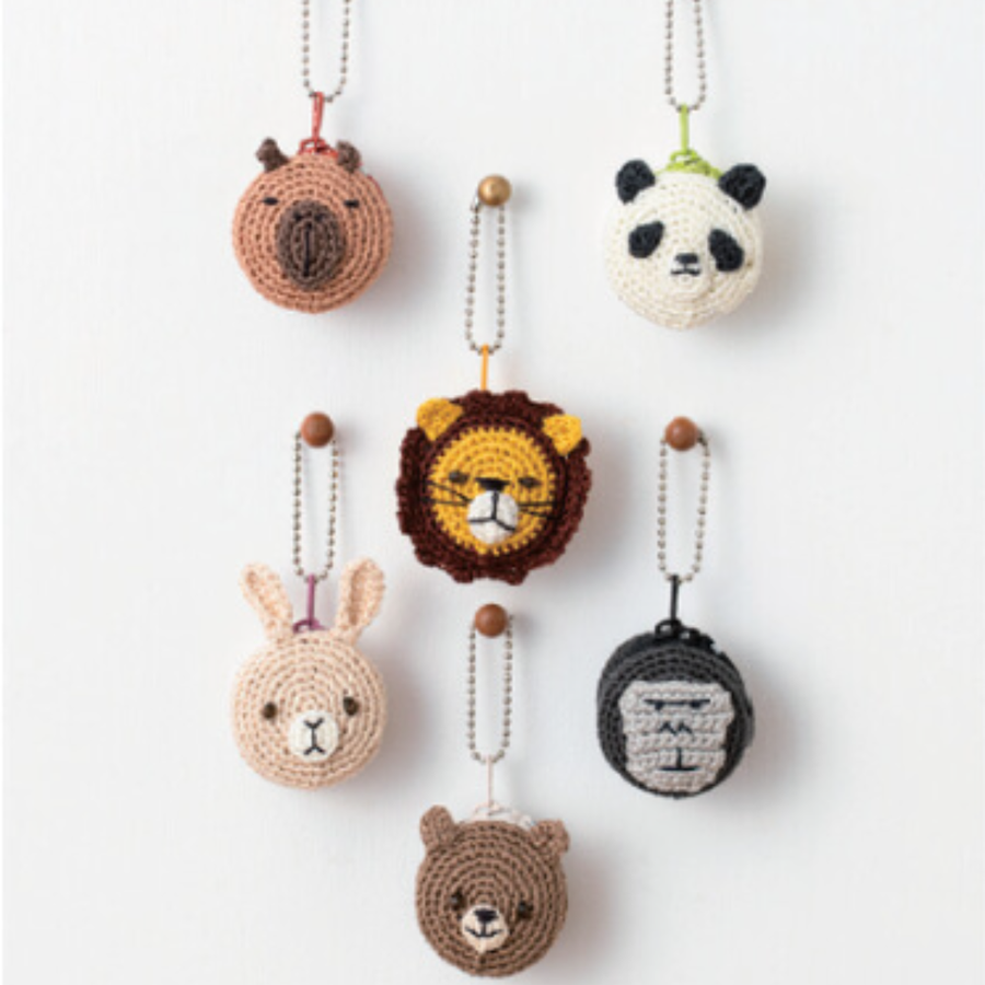 刺しゅう糸で編むちいさな ポーチ (パンダ) / COSMO（ルシアン）