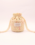 happyknittingmama / ギフトボックスみたいな巾着ポーチ