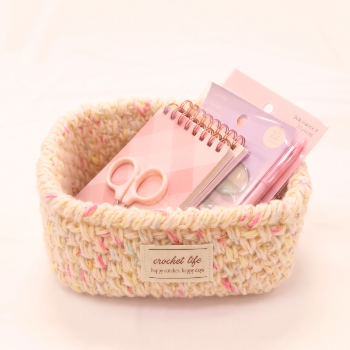 happyknittingmama / お部屋を彩るミニバスケット