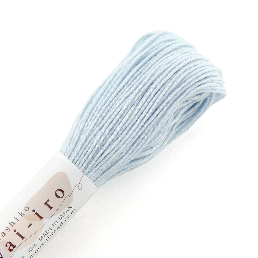 刺し子糸 Sashiko Awai-iro（Baby Blue）/ Olympus