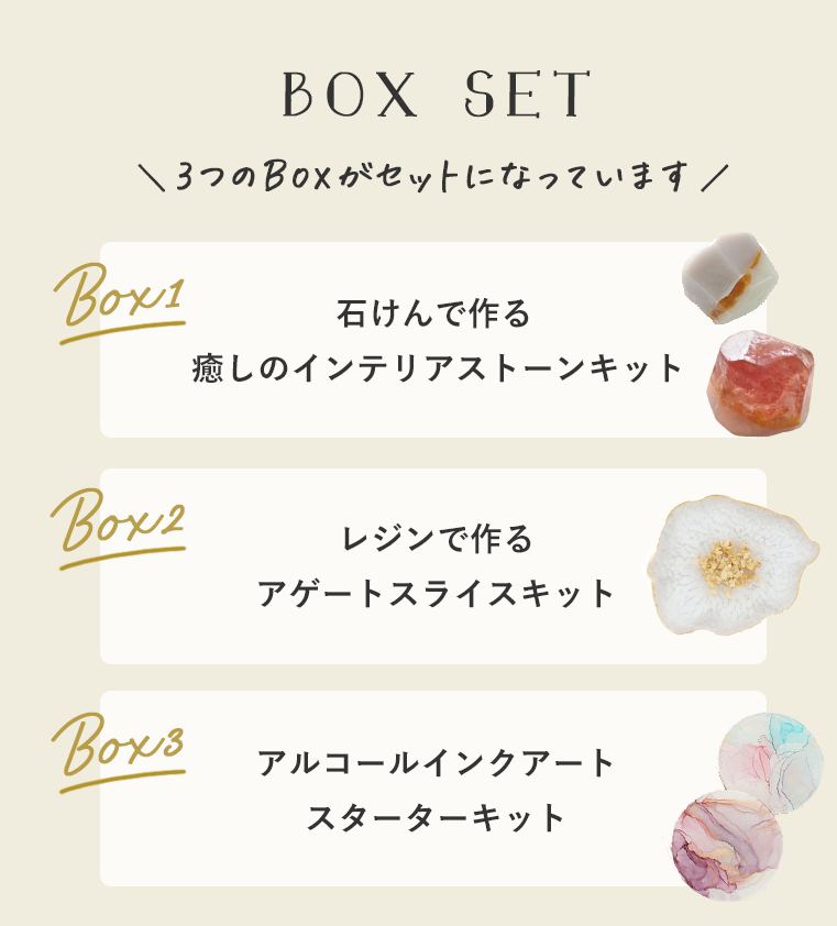 レジンや宝石せっけんが作れるクリア小物BOXセット【送料無料】