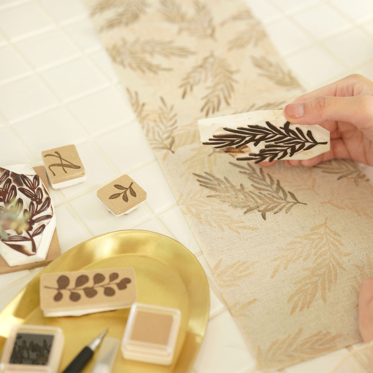 スタンププリントセット（図案付き） – Craftie Home (クラフティホーム)