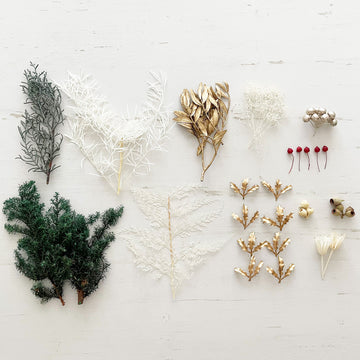 12種のクリスマス花材セット