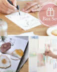 カリグラフィーやアゲートスライスが手作りできる 人気BOXセット【送料無料】