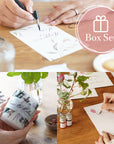 カリグラフィーとガラスペンが楽しめるレタリングBOXセット【送料無料】
