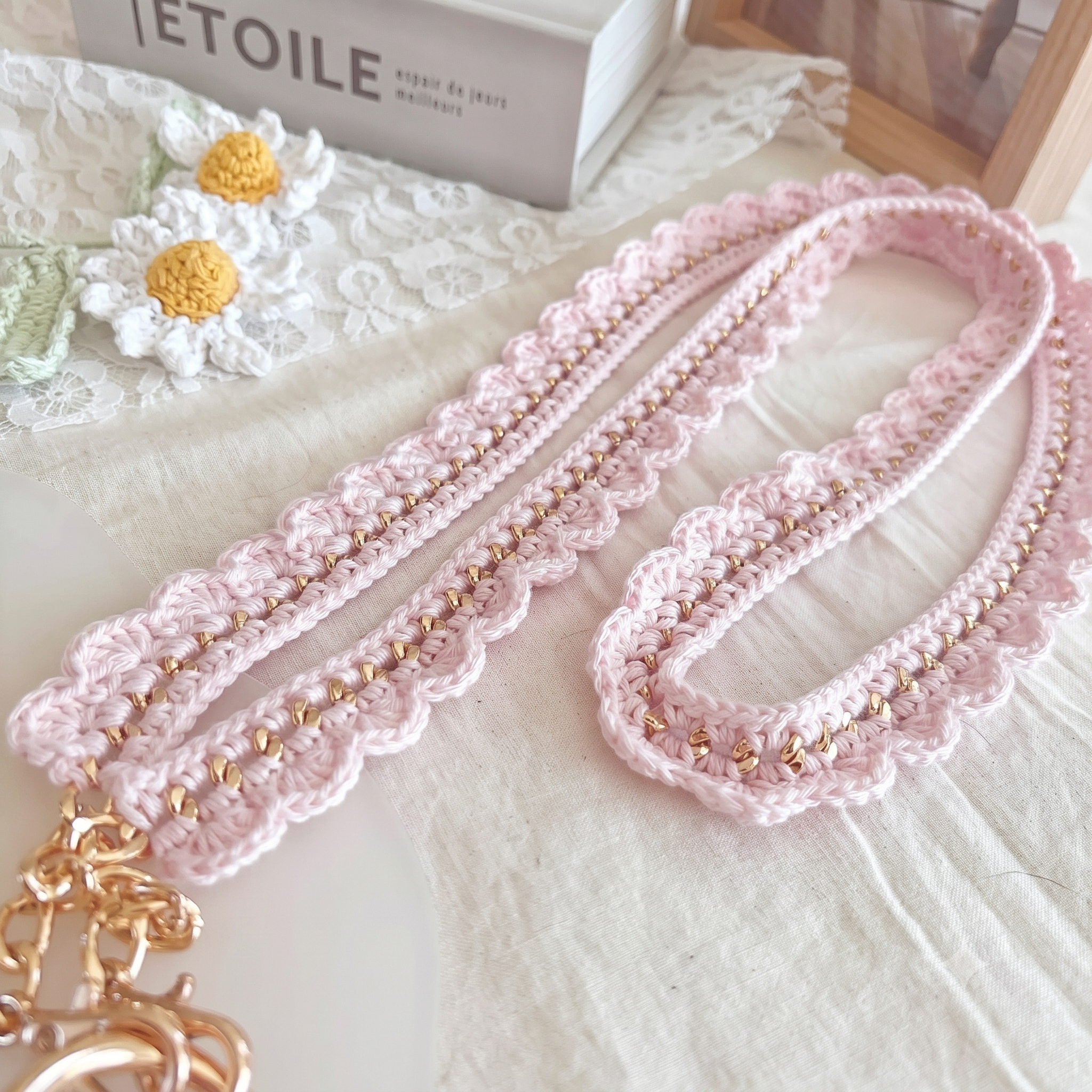 bloom.knit - hatsumi / Lace Bloom ショルダーストラップ