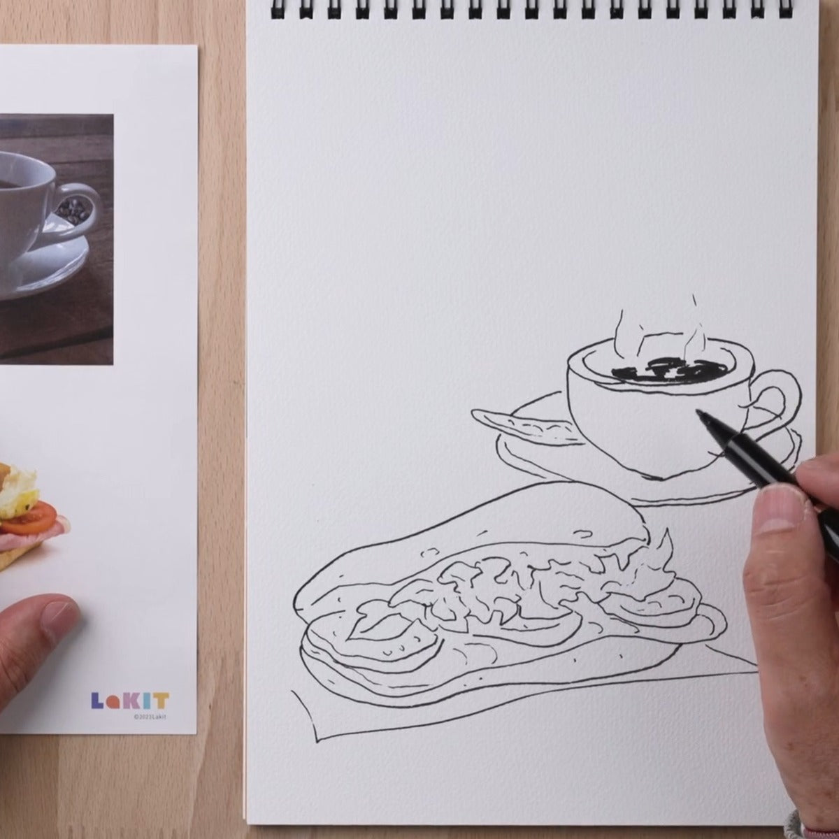 メモスケッチ コーヒーカップを描く