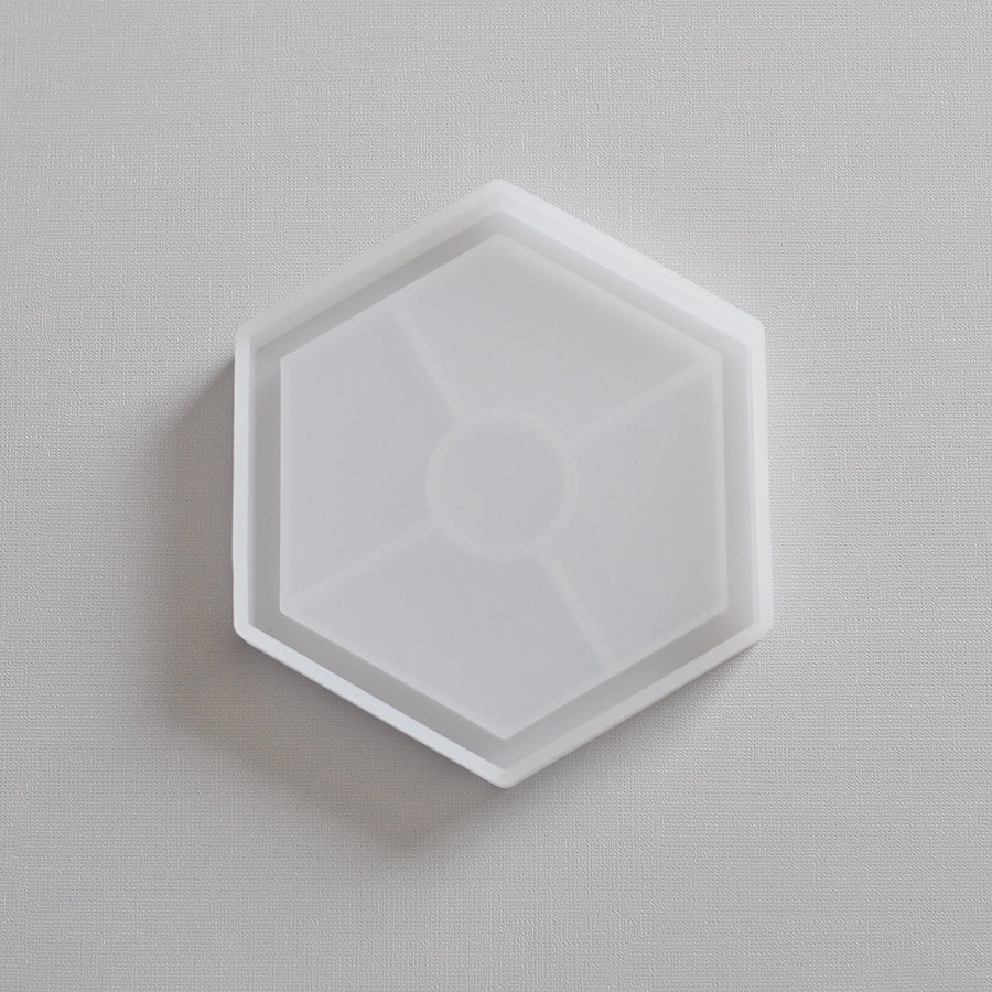 レジンモールド トレー （ヘキサゴン）106mm x 122mm