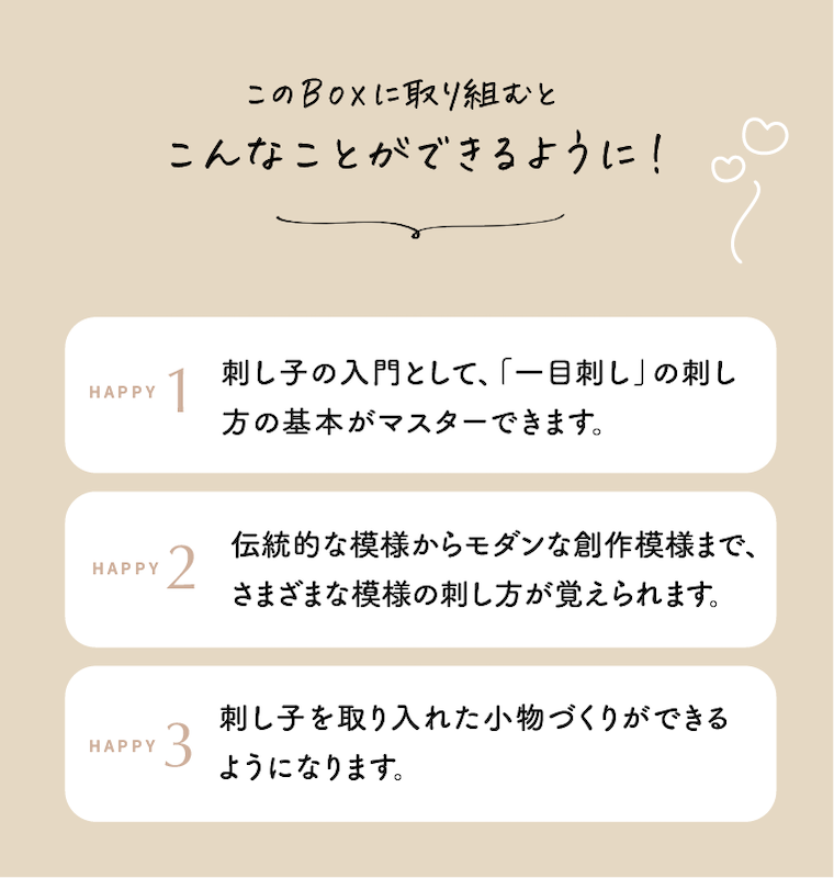 刺し子で楽しむ ファブリックポスターとミニ巾着キット【送料無料】