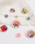 押し花を閉じ込めたヘアゴム＆ピアス【Botanicalシリーズ】