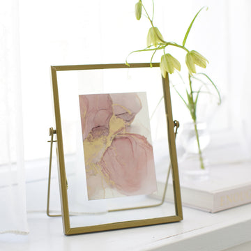 ガラスフォトフレーム（ゴールド）