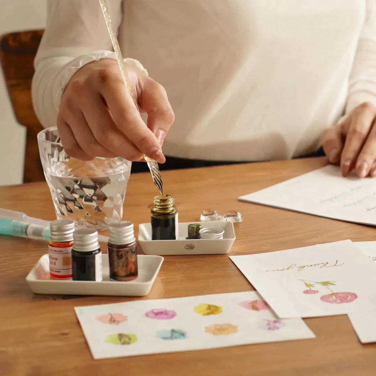 Kakimori ガラスペン - インク4色セット ガラスペン用インク4色セット – Craftie Home (クラフティホーム)