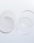 アクリルプレート 直径10cm （レザーシール付） 2枚セット