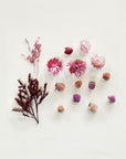 ピンクの花材セット