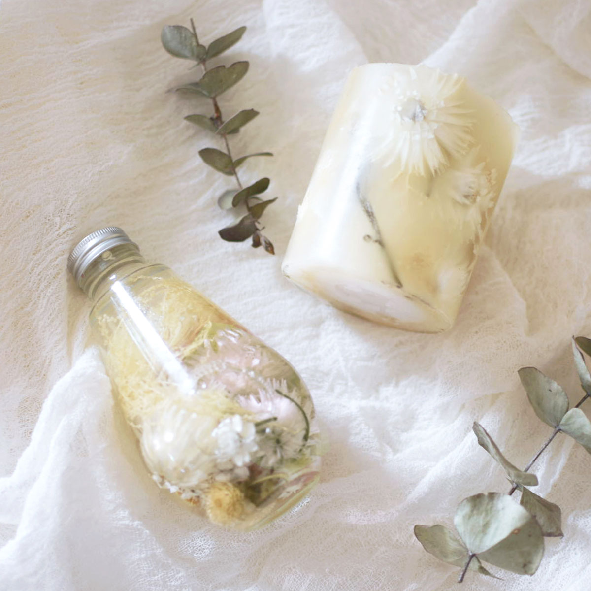 ホワイトの花材セット – Craftie Home (クラフティホーム)