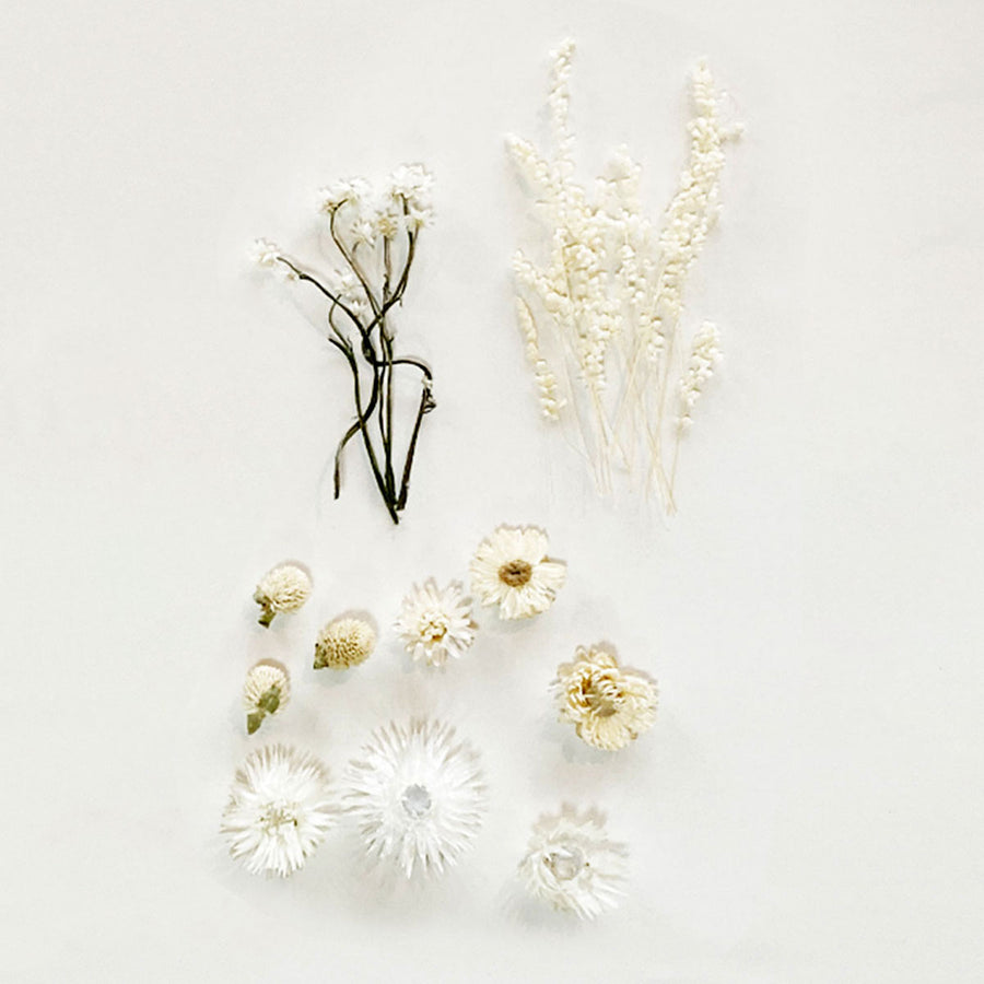 ホワイトの花材セット